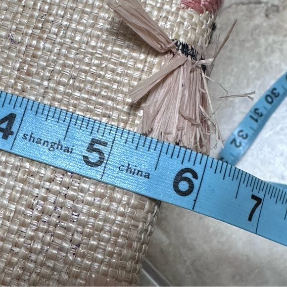 Stella & Dot Antibes Embroidered Palm Tote EUC - Picture 14 of 16